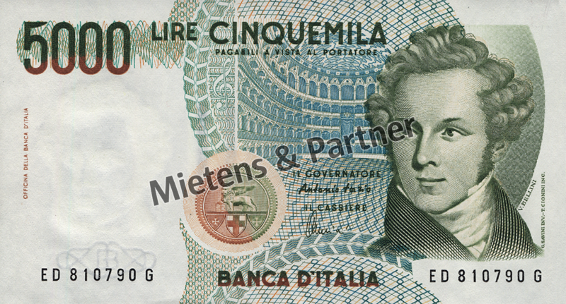 Italien (Parlamentarische Republik) 5.000 Lire (25313)