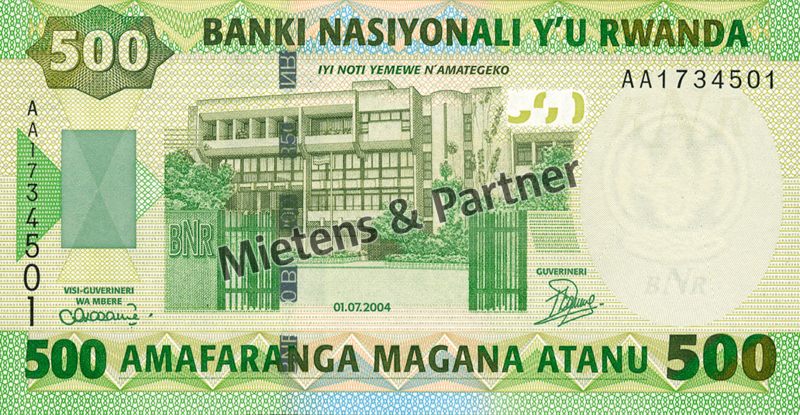 Ruanda (Republik) 500 Francs (03502)