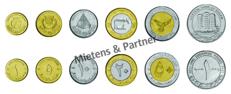 Sudan (Bundesrepublik) 1, 5, 10, 20, 50 Piastres, 1 Pound (29717) - 1