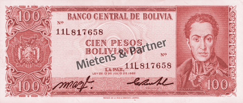 Bolivien (Republik) 100 Pesos Bolivianos (50385)