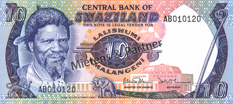 Swasiland (Königreich) 10 Emalangeni (03930)