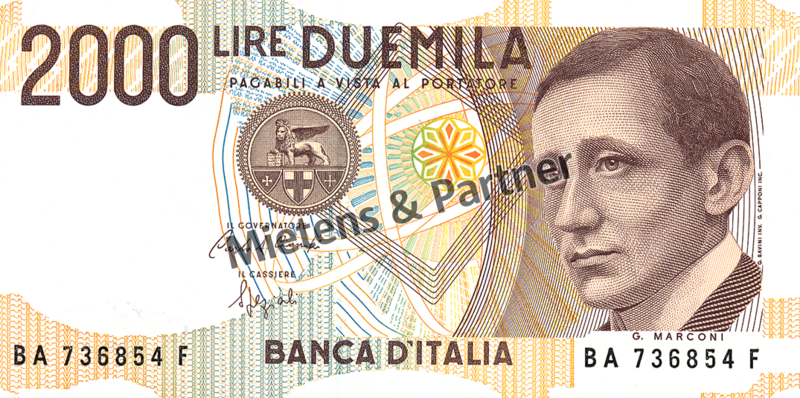 Italien (Parlamentarische Republik) 2.000 Lire (02345)