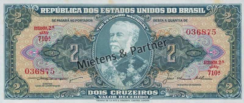 Brasilien (Bundesrepublik) 2 Cruzeiros (54402)