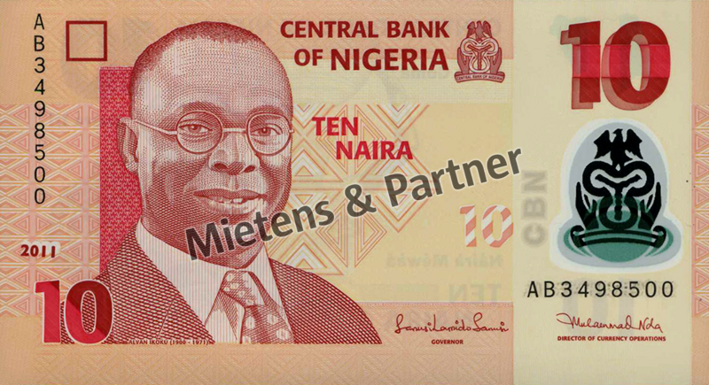 Nigeria (Bundesrepublik) 10 Naira (43009)