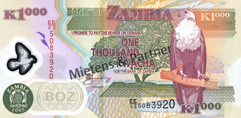 Sambia (Dritte Republik) 1.000 Kwacha (03787)