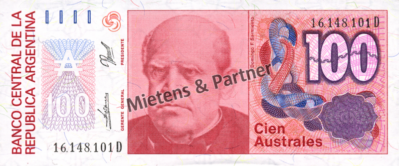 Argentinien (Republik) 100 Australes (04833)
