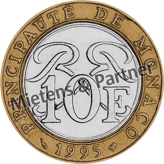 Monaco (Fürstentum) 10 Francs (62200)