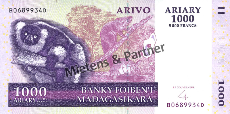Madagaskar (Republik) 1.000 Ariary (49837)