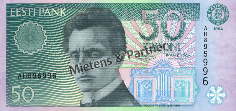 Estland (Parlamentarische Republik) 50 Krooni (02506)