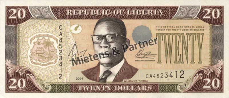 Liberia (Republik) 20 Dollars (49210)