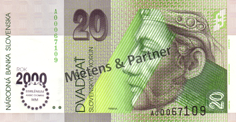 Slowakei (Parlamentarische Republik) 20 Korun (02549)