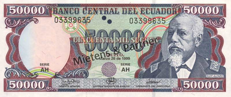 Ecuador (Republik) 50.000 Sucres (04652)