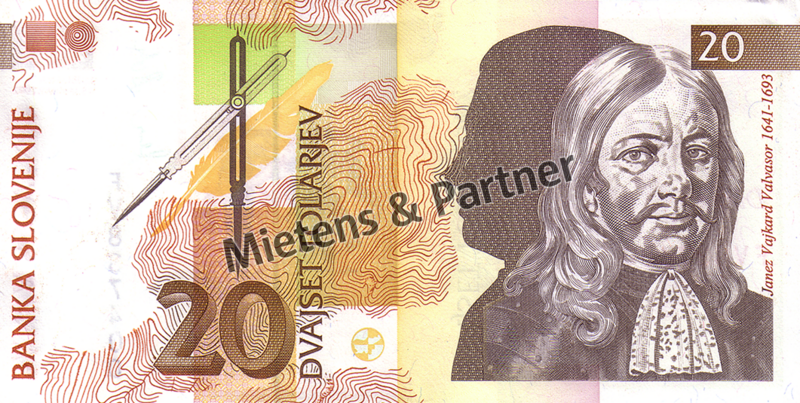 Slowenien (Parlamentarische Republik) 20 Tolarjev (03035)