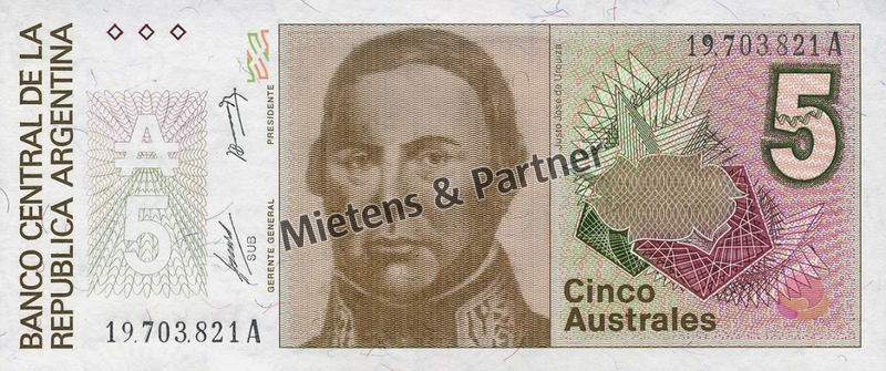 Argentinien (Republik) 5 Australes (65255)