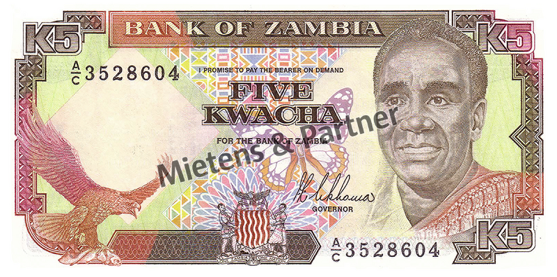 Sambia (Zweite Republik) 5 Kwacha (03779)