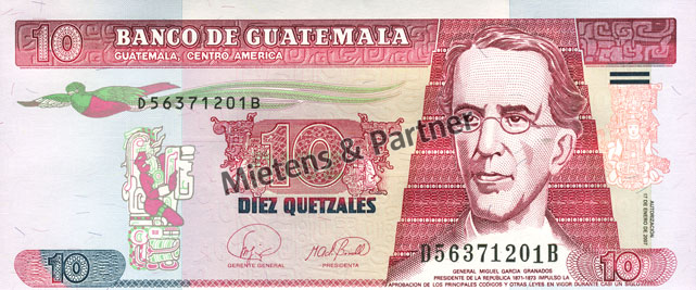 Guatemala (Republik) 10 Quetzales (04123)
