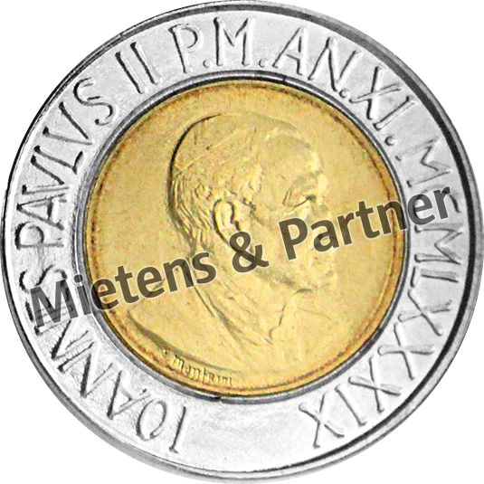 Vatikanstadt (Absolute Wahlmonarchie) 500 Lire (08215)