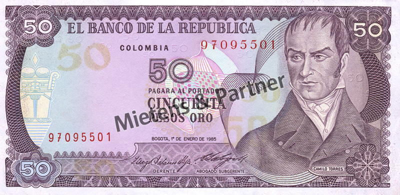 Kolumbien (Republik) 50 Pesos Oro (04551)