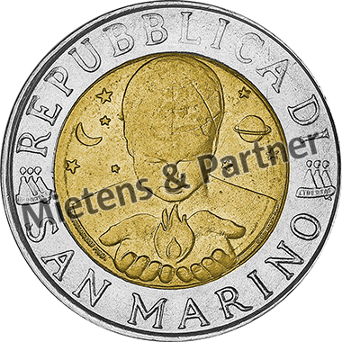 San Marino (Republik) 500 Lire (08648)