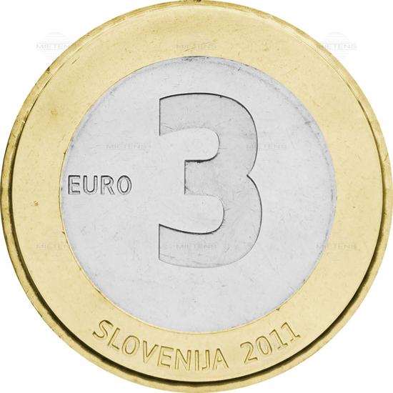 Slowenien (Parlamentarische Republik) 3 Euro (09770)