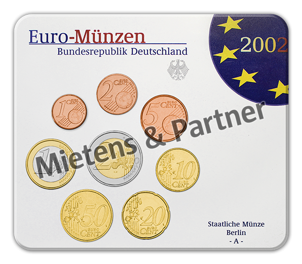 Deutschland (Bundesrepublik) 1, 2, 5, 10, 20, 50 Euro Cent, 1, 2 Euro (23851)