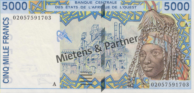 Westafrikanische Staaten (Währungsraum) 5.000 Francs (32934)