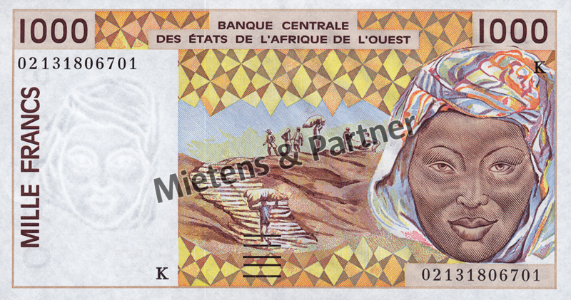 Westafrikanische Staaten (Währungsraum) 1.000 Francs (03366)