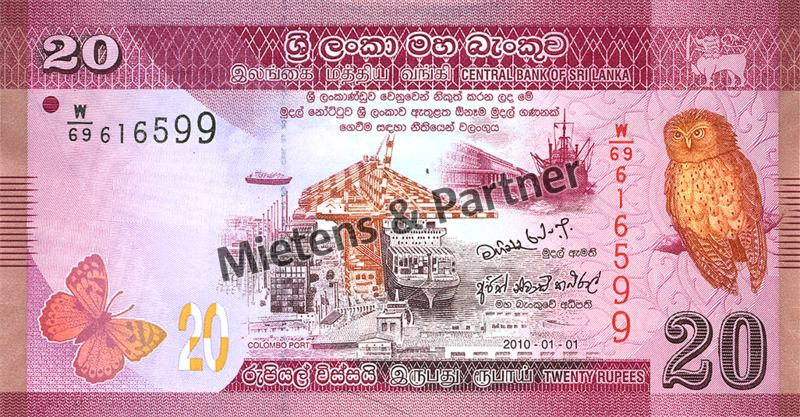 Sri Lanka (Demokratische Sozialistische Republik) 20 Rupees (30362)