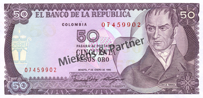 Kolumbien (Republik) 50 Pesos Oro (04541)