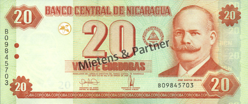 Nicaragua (Republik) 20 Cordobas (04237)