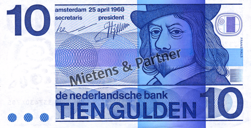 Niederlande (Konstitutionelle Monarchie) 10 Gulden (02329)