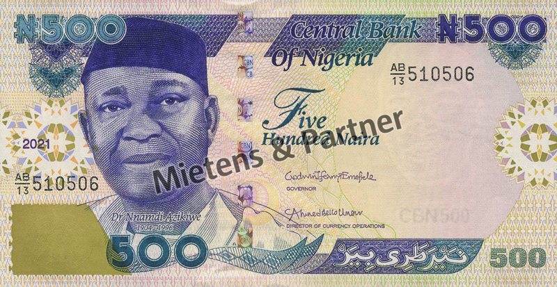 Nigeria (Bundesrepublik) 500 Naira (65342)