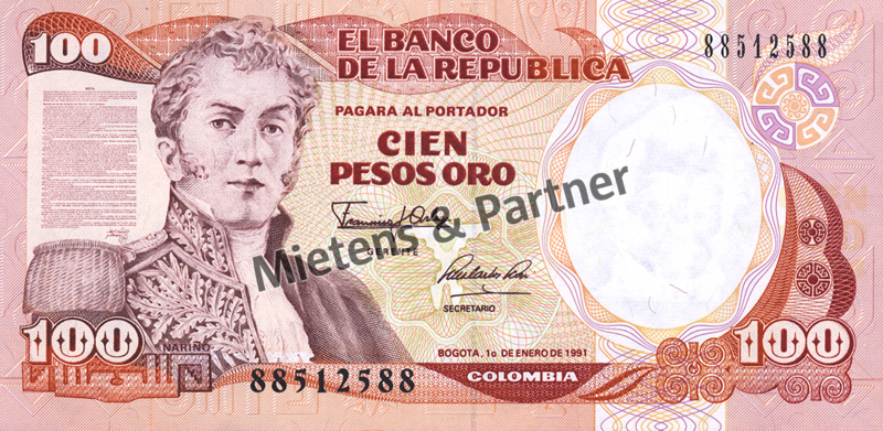 Kolumbien (Republik) 100 Pesos Oro (04550)