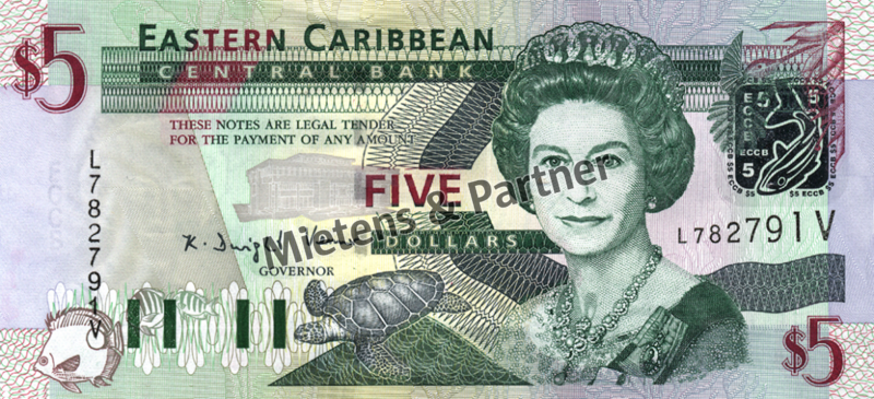 St. Vincent und die Grenadinen (Parlamentarische Monarchie) 5 Dollars (03981)