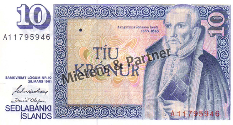 Island (Parlamentarische Republik) 10 Kronur (02429)
