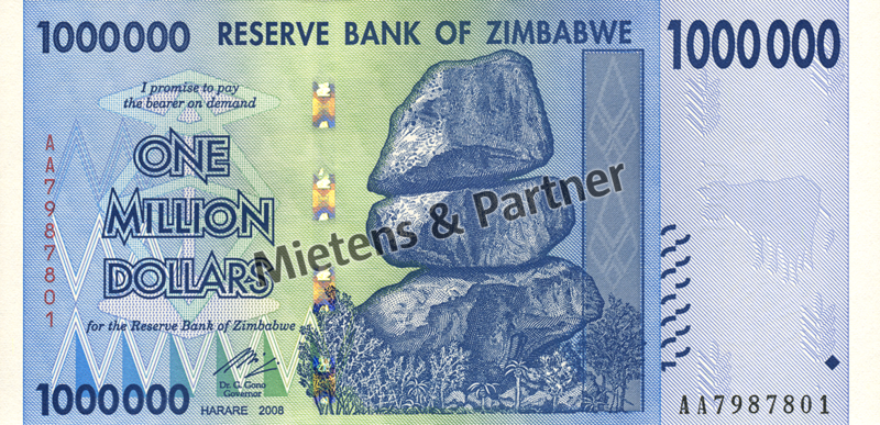 Simbabwe (Republik) 1 Million Dollars (03825) - 1