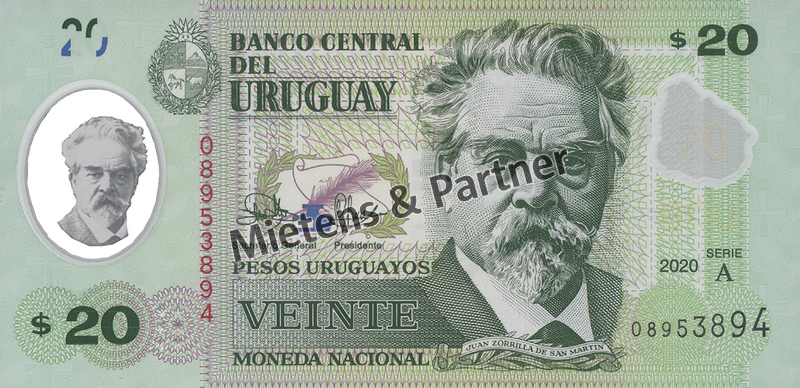 Uruguay (Republik) 20 Pesos Uruguayos (69080)