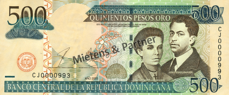 Dominikanische Republik (Republik) 500 Pesos Oro (04396)