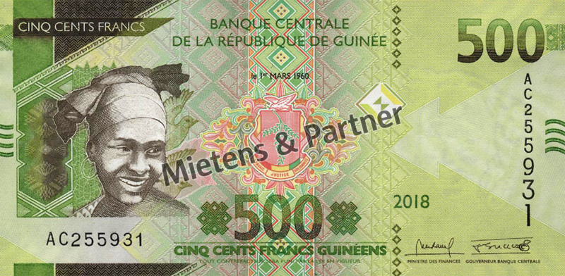 Guinea (Republik) 500 Francs (57683)