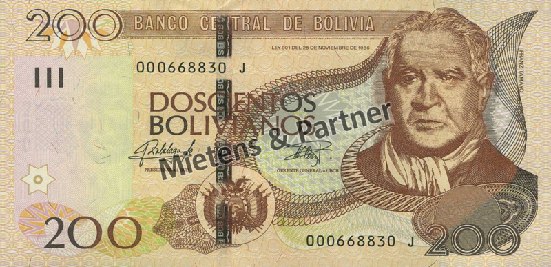 Bolivien (Republik) 200 Bolivianos (45936)