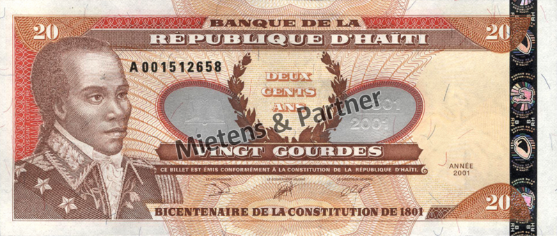 Haiti (Republik) 20 Gourdes (49996)