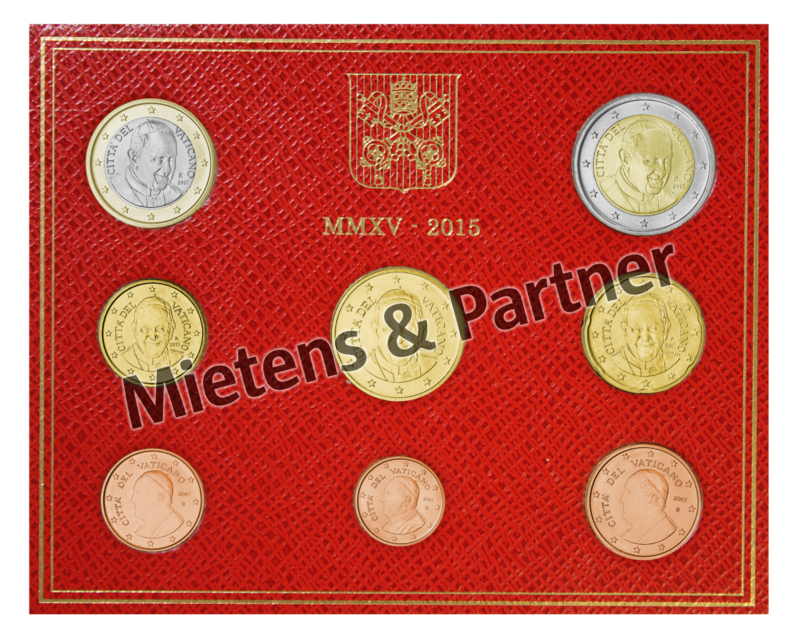 Vatikanstadt (Absolute Wahlmonarchie) 1, 2, 5, 10, 20, 50 Euro Cent, 1, 2 Euro (40810)