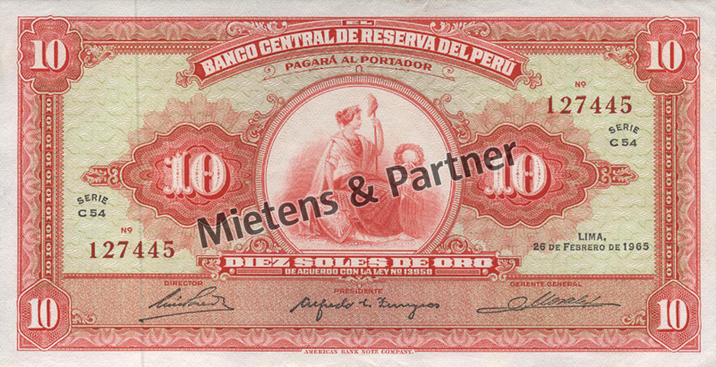 Peru (Republik) 10 Soles de Oro (04665)