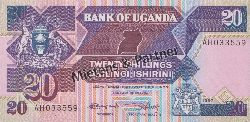 Uganda (Republik) 20 Shillings (03663)