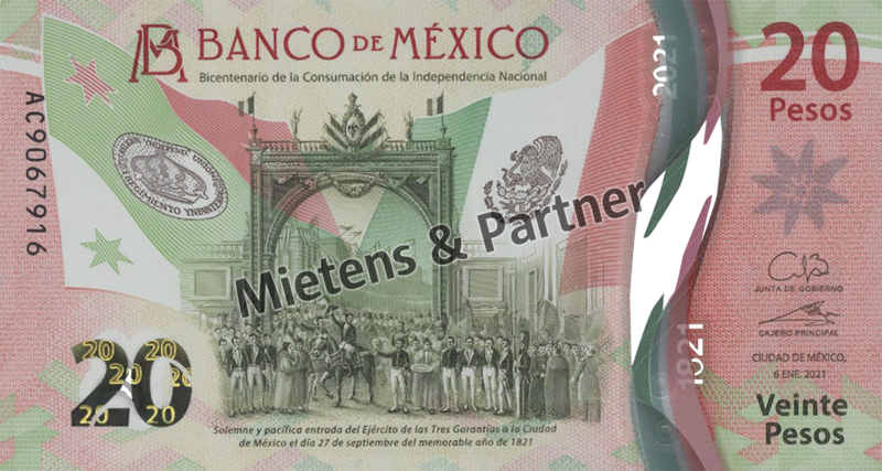 Mexiko (Bundesrepublik) 20 Pesos (62344)