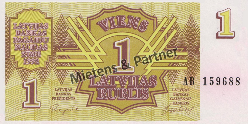 Lettland (Parlamentarische Republik) 1 Rublis (37512)