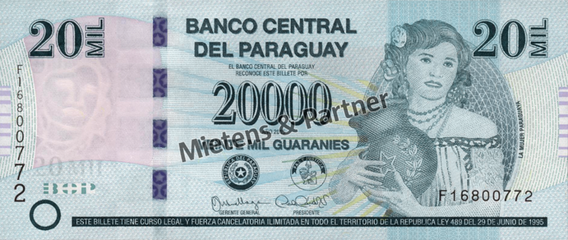 Paraguay (Republik) 20.000 Guaranies (46944)