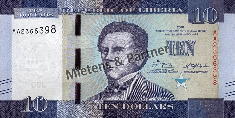 Liberia (Republik) 10 Dollars (48453)