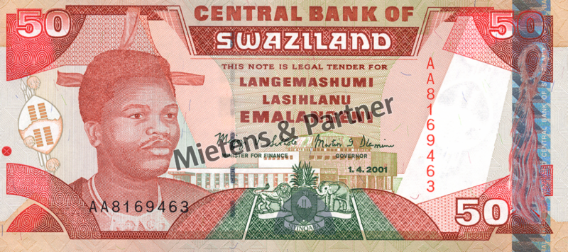 Swasiland (Königreich) 50 Emalangeni (03937)
