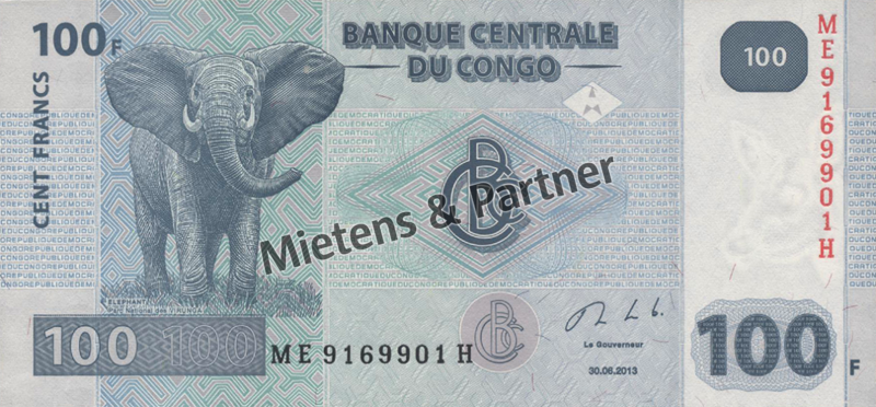 Kongo (Demokratische Republik) 100 Francs (61703)